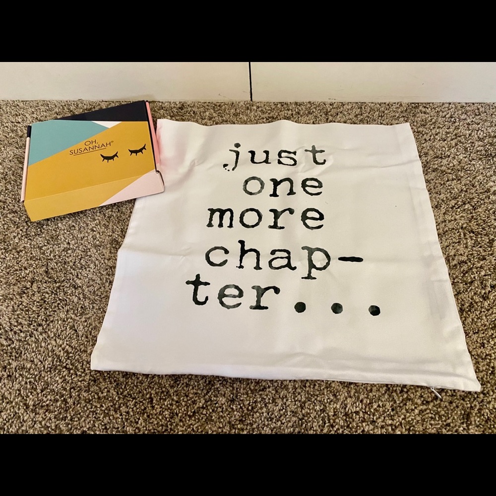 New, “just one more chapter” pillowcase 😴